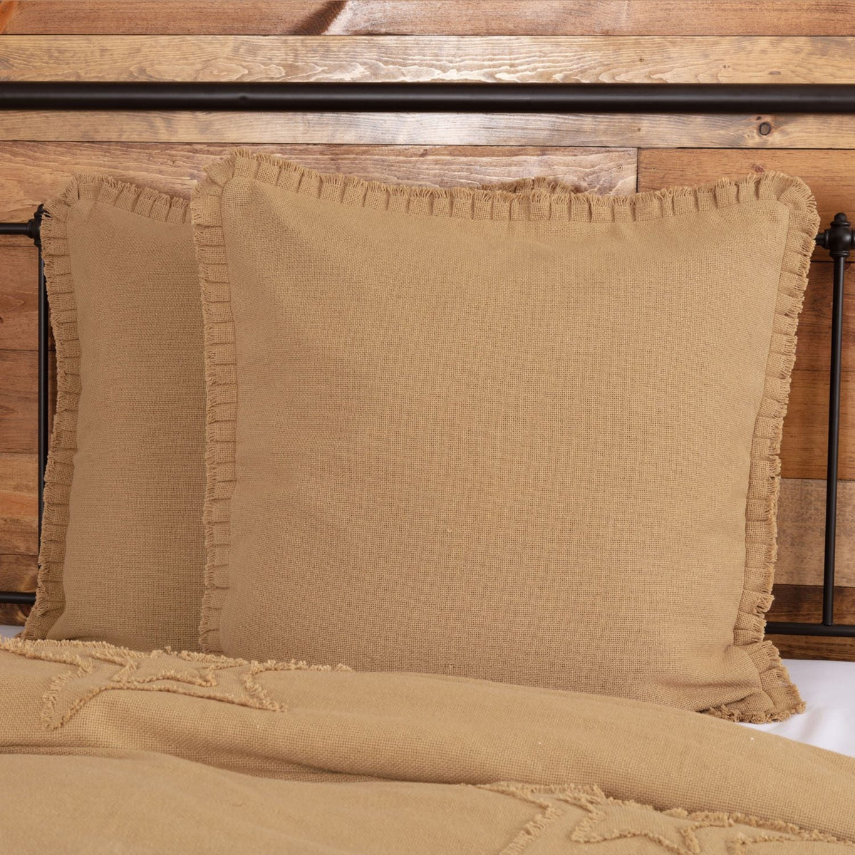 Athol Euro Ruffled Sham - Natural