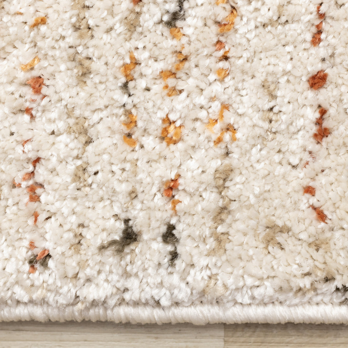 Halle Casual Contemporary Abstract Area Rug - 8' X 11' - Cream/Terra