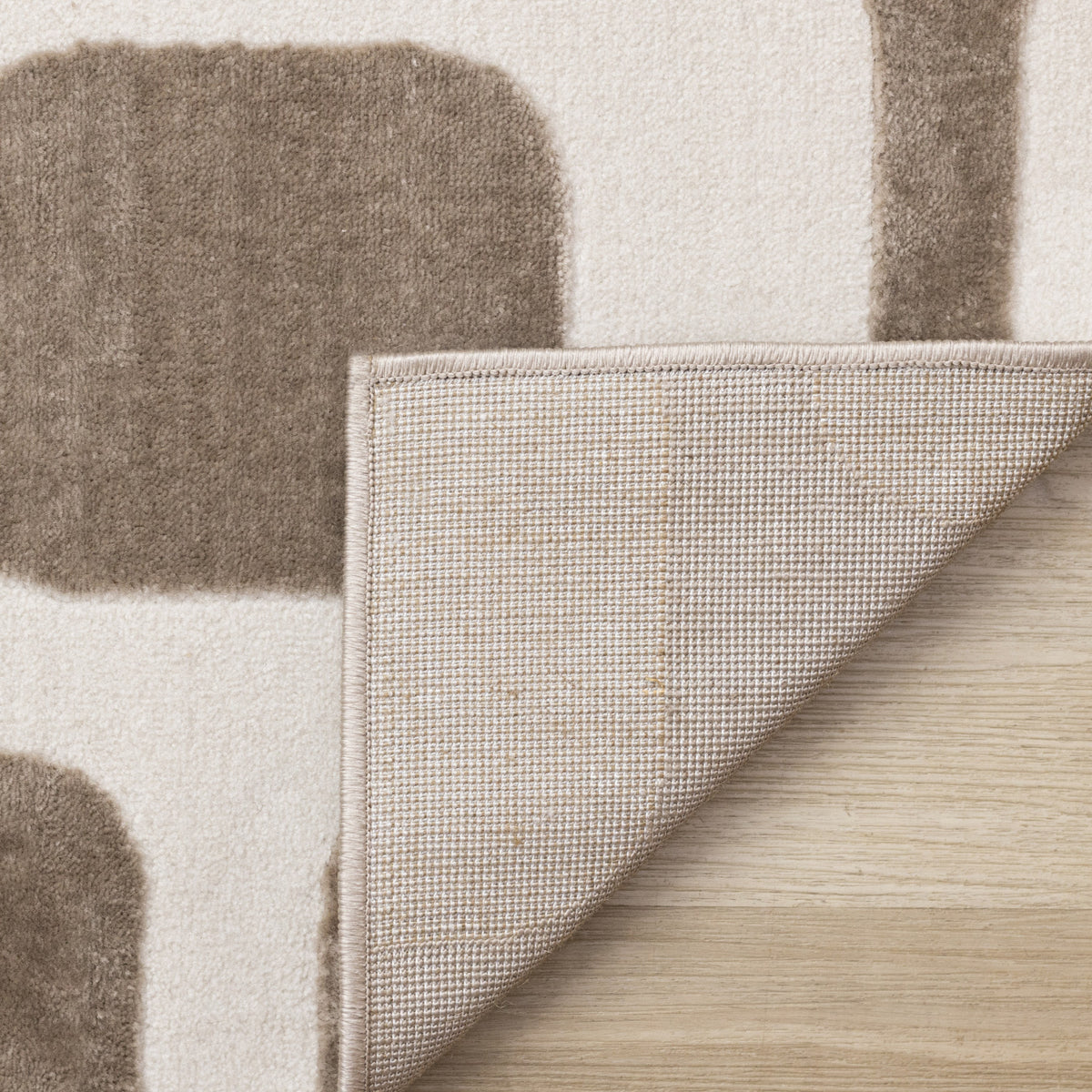 Logan Modern Vintage Area Rug - 8' X 11' - Brown/Cream