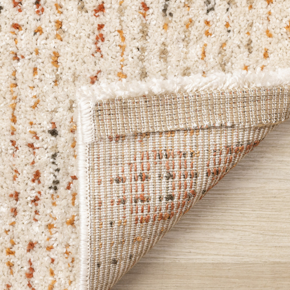 Halle Casual Contemporary Abstract Area Rug - 8' X 11' - Cream/Terra