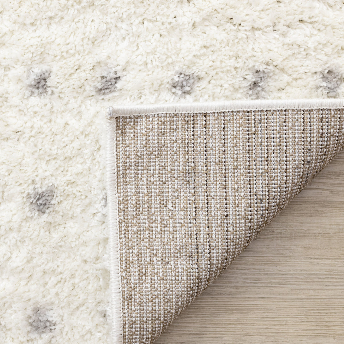 Palmer Casual Contemporary Speckled Area Rug - 5' X 8' - White/Grey