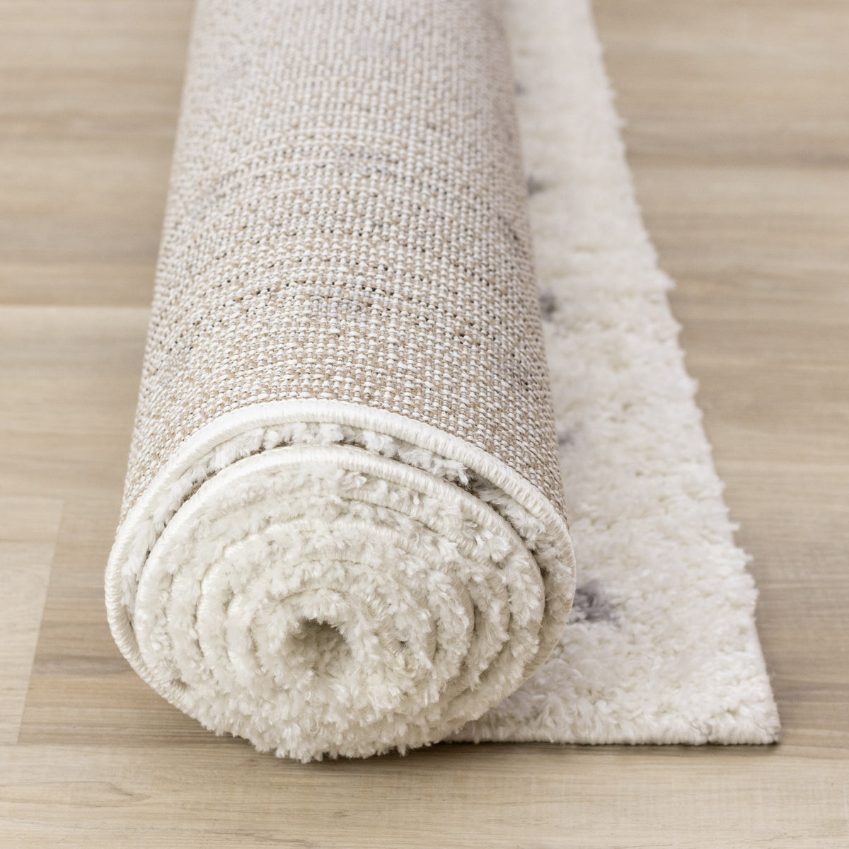 Palmer Casual Contemporary Speckled Area Rug - 5' X 8' - White/Grey