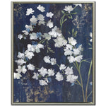 Blossoms in Indigo I Wall Art - Blue/White - 24 X 30