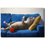 Feline Fine Wall Art - Multi-Colour - 30 X 45