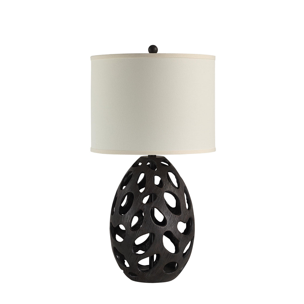 Ezra Table Lamp - Painted Dark Brown
