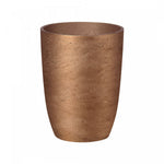 Stravik Small Tapered Planter - Metallic Bronze