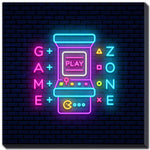 Game Zone Wall Art - Blue/Purple - 30 X 30