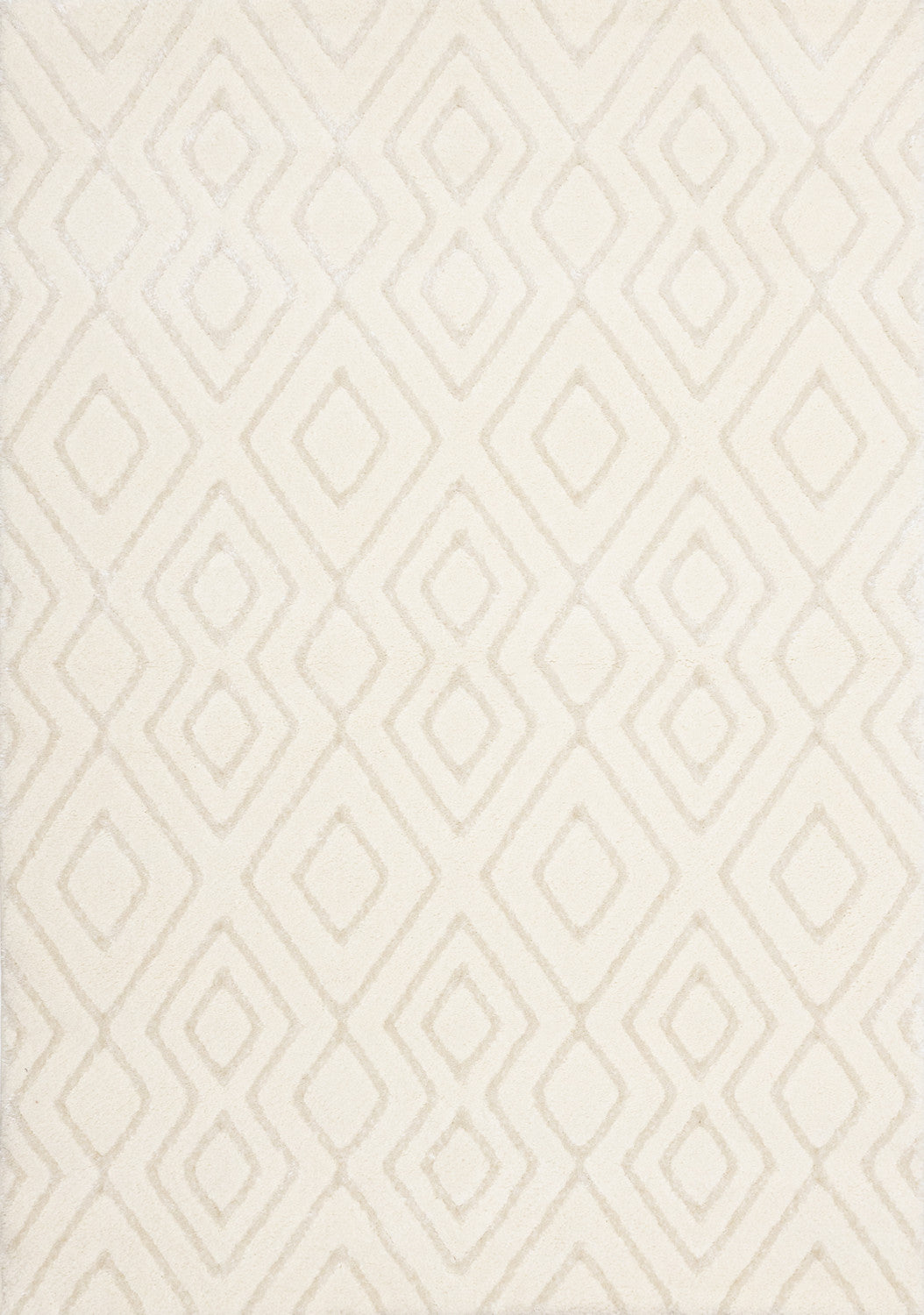 Sasha Soft Diamonds Area Rug - 8' X 11' - Cream