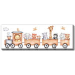 Jungle Express Wall Art - Brown - 12 X 36