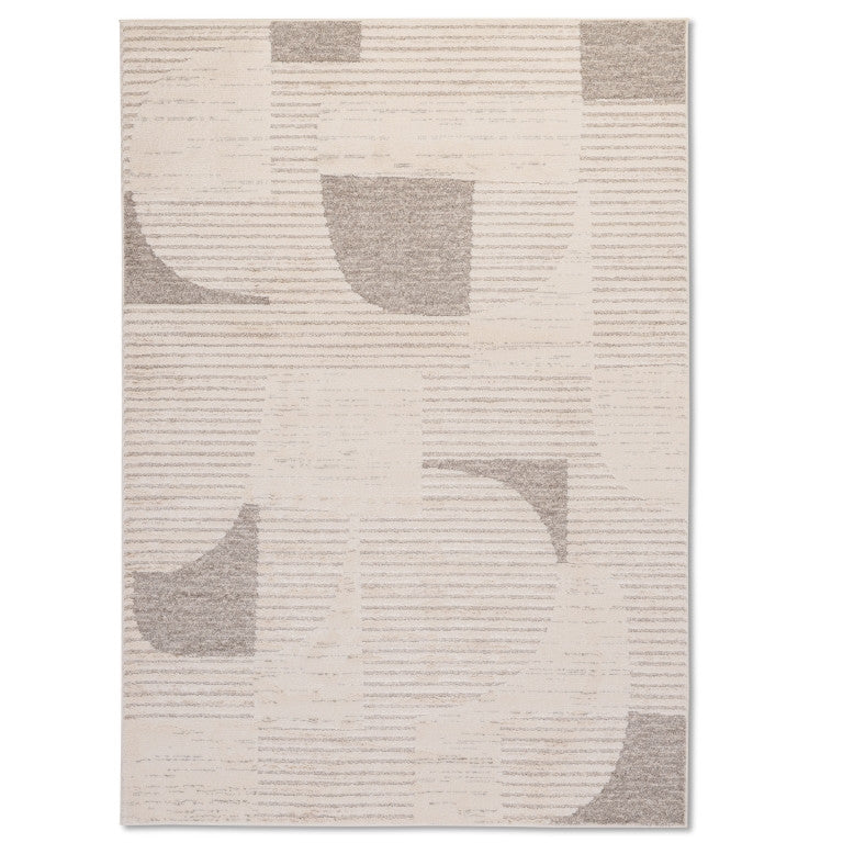 Elio Shapes Rug - 8' x 10' - Light Brown