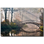 Quiet Crossing Wall Art - Green/Natural - 38 X 60