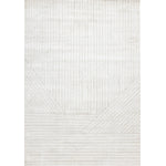 Hillary Modern Lines Area Rug - 7' X 10' - Cream