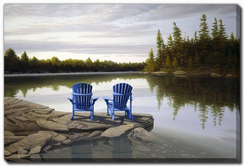 Northern Peace Wall Art - Blue/Green - 16 X 20