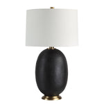 Zala Table Lamp - Matte Black/Dark Antique