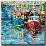 Harbour Carnival Wall Art - Multi-Colour - 30 X 30