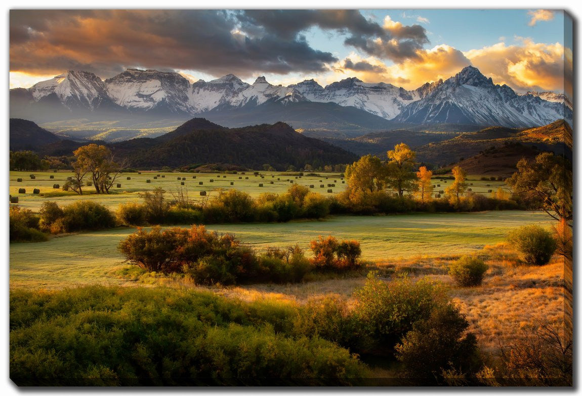Morning in the Foothills Wall Art - Green - 38 X 60