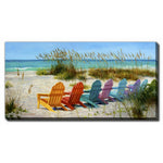 Beach Day Bliss Wall Art - Multi-Colour - 20 X 40