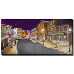 Starry Night on Main Wall Art - Multi-Colour - 20 X 40