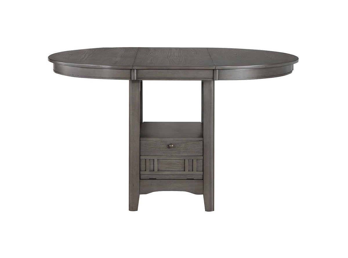 Freda 5-Piece Extendable Counter Height Dining Set - Grey
