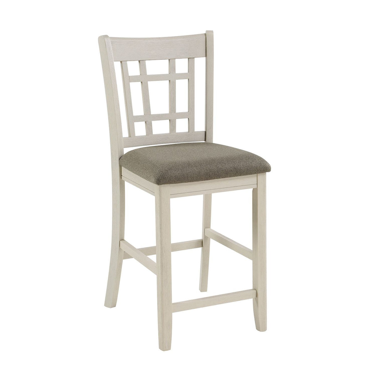 Freda 5-Piece Extendable Counter Height Dining Set - White, Dark Brown