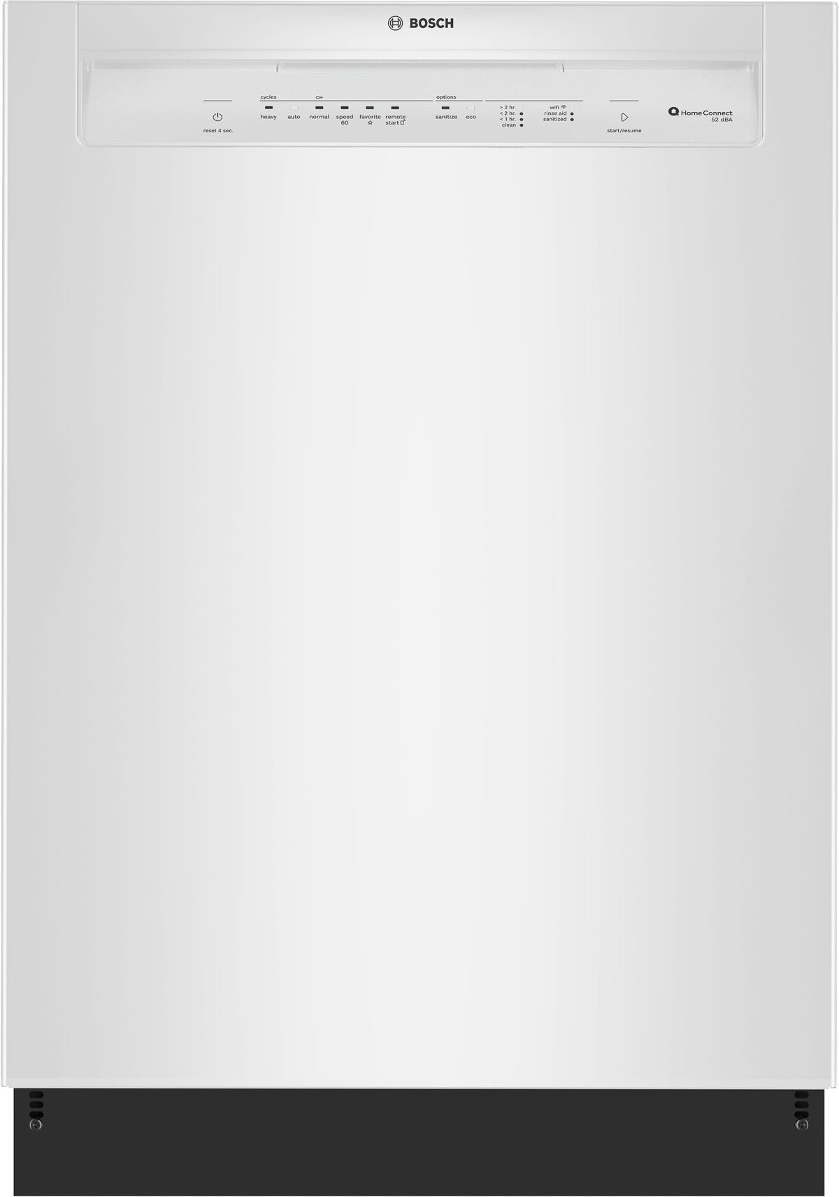 Bosch White 100 Series 24" Dishwasher with Recessed Handle - SHE2ADF2N