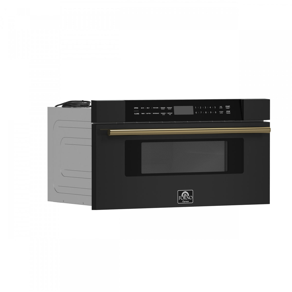 Forno Capoliveri Black 30" Built-In Microwave Drawer (1.2 Cu. Ft.) - FMWDR3000-30BLK