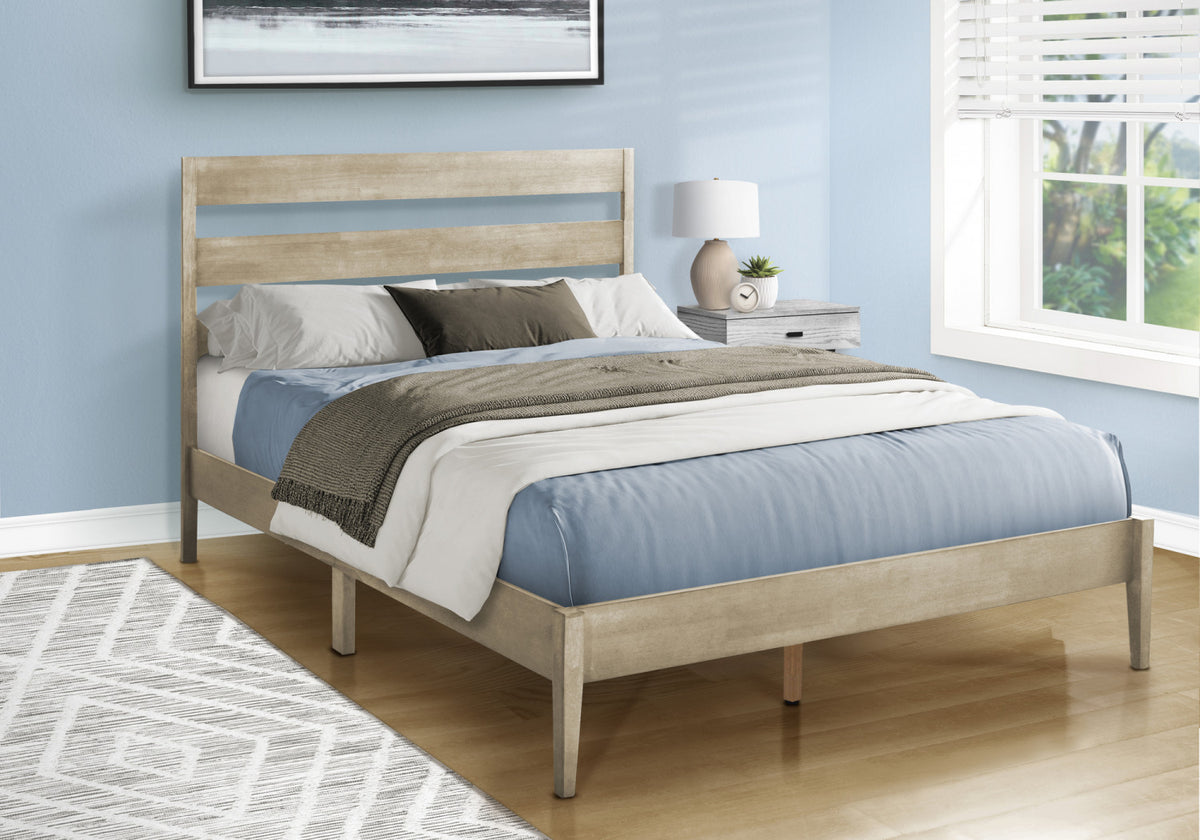 Albany Queen Bed - Grey