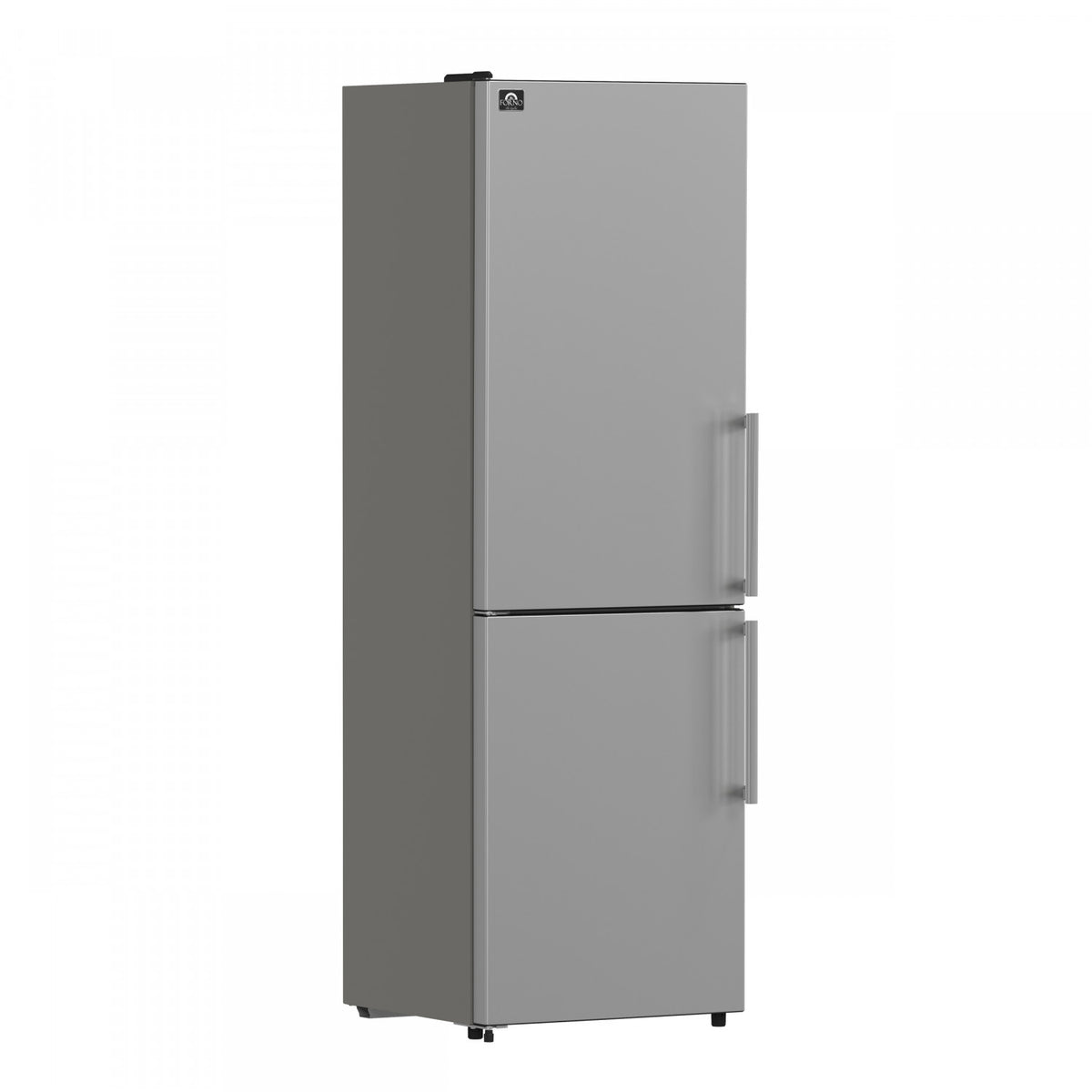 Forno Guardia 23.4" 10.8 Cu.Ft. Stainless Steel Bottom Freezer Refrigerator with Left Swing Door - FFFFD1778-24LS