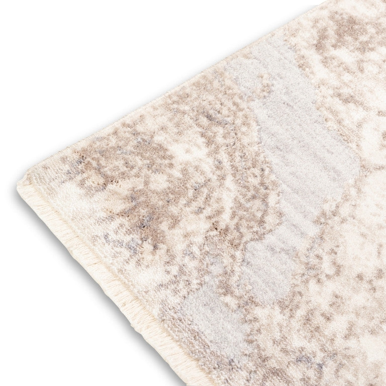 Genevie Casual Rug - 3' x 5' - Antique White/Brown
