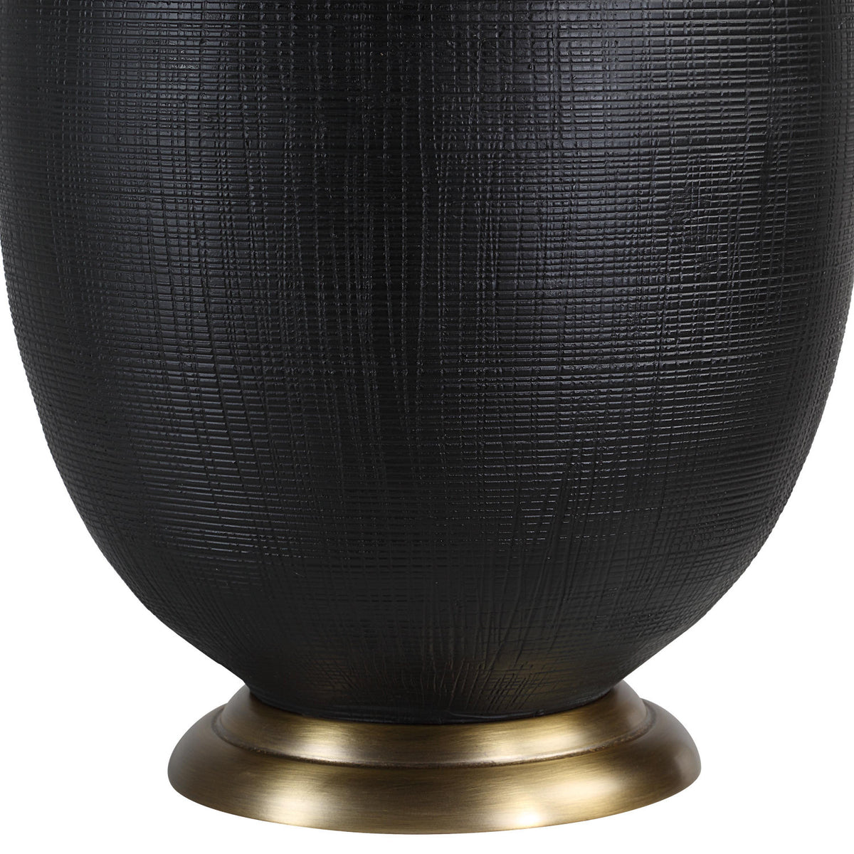 Zala Table Lamp - Matte Black/Dark Antique