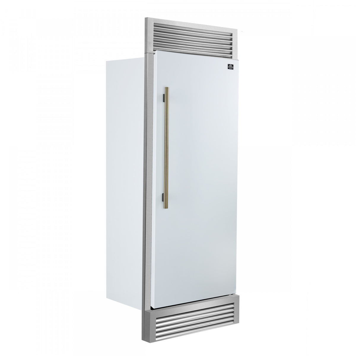 Forno Maderno 28" White Built-in Convertible Refrigerator/Freezer with Right Swing Door (13.6 Cu. Ft.) - FFFFD1722-32RSG-WHT