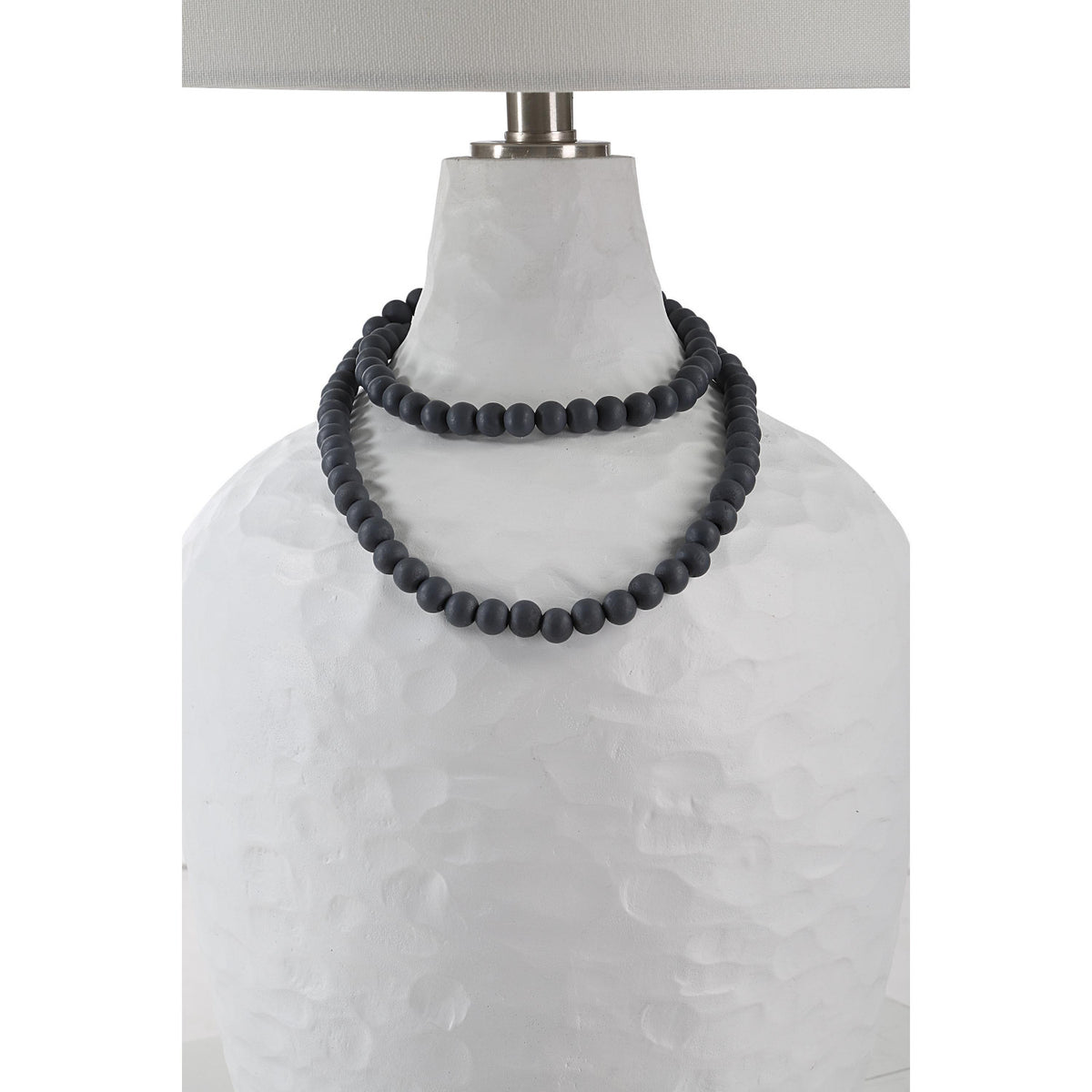 Zuri Table Lamp - Textured White