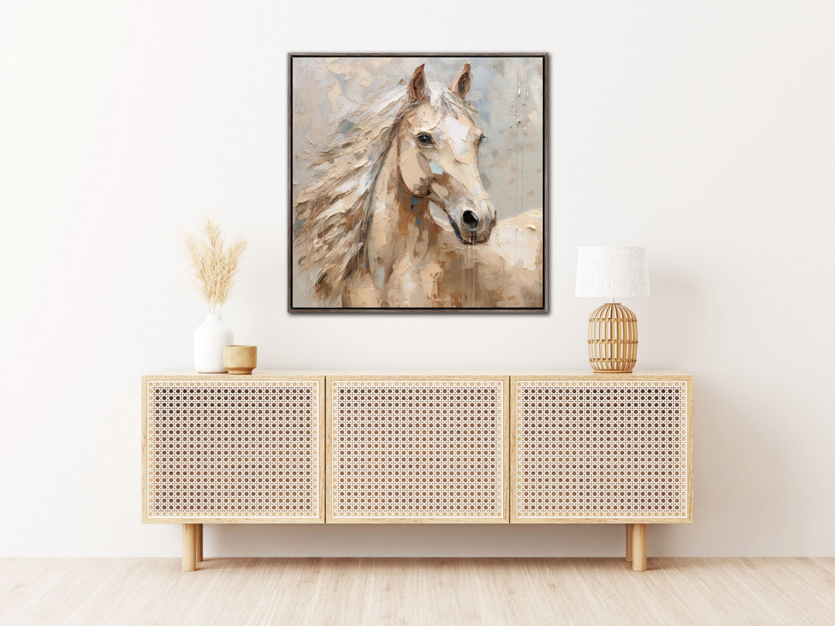 Majesty in Motion Wall Art - Beige - 32 X 32