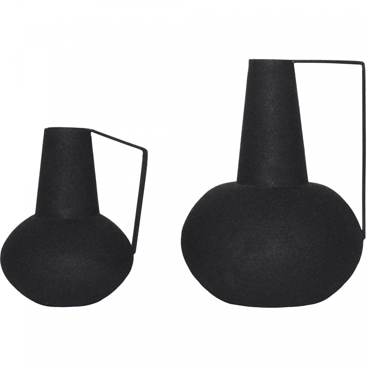 Monica Vase - Matte Black - Set of Two