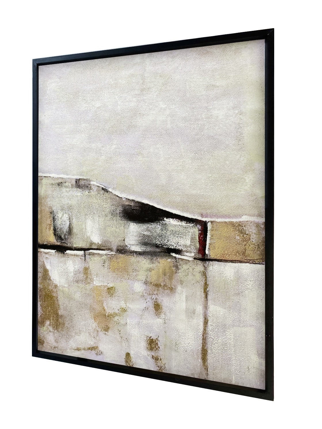 Fresh Perspective Abstract Art - Black Frame and Multi-Coloured