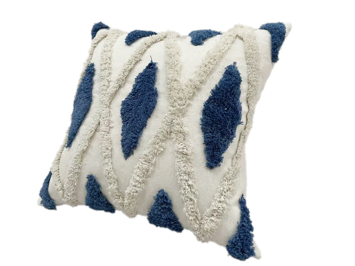 Feeling Connected Decorative Cushion - Blue, White
