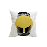 Free Spirit 18 x 18" Cushion - Mustard, White and Black