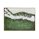 Whimsical Touches Textured Wall Art - Green & White