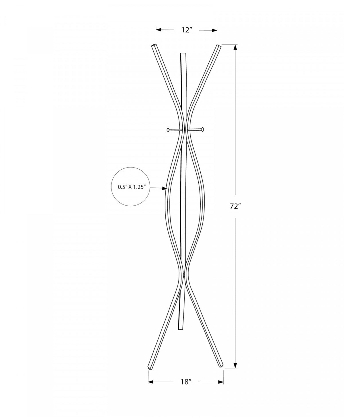 Nale Coat Rack - Dark Brown