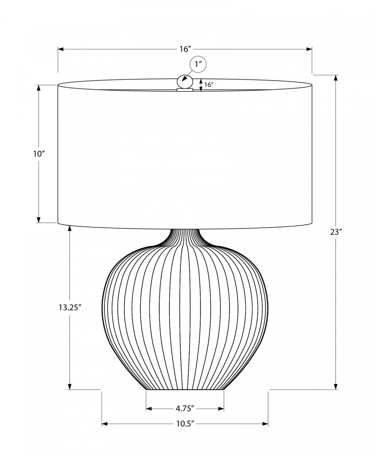 Mercer Table Lamp - Black