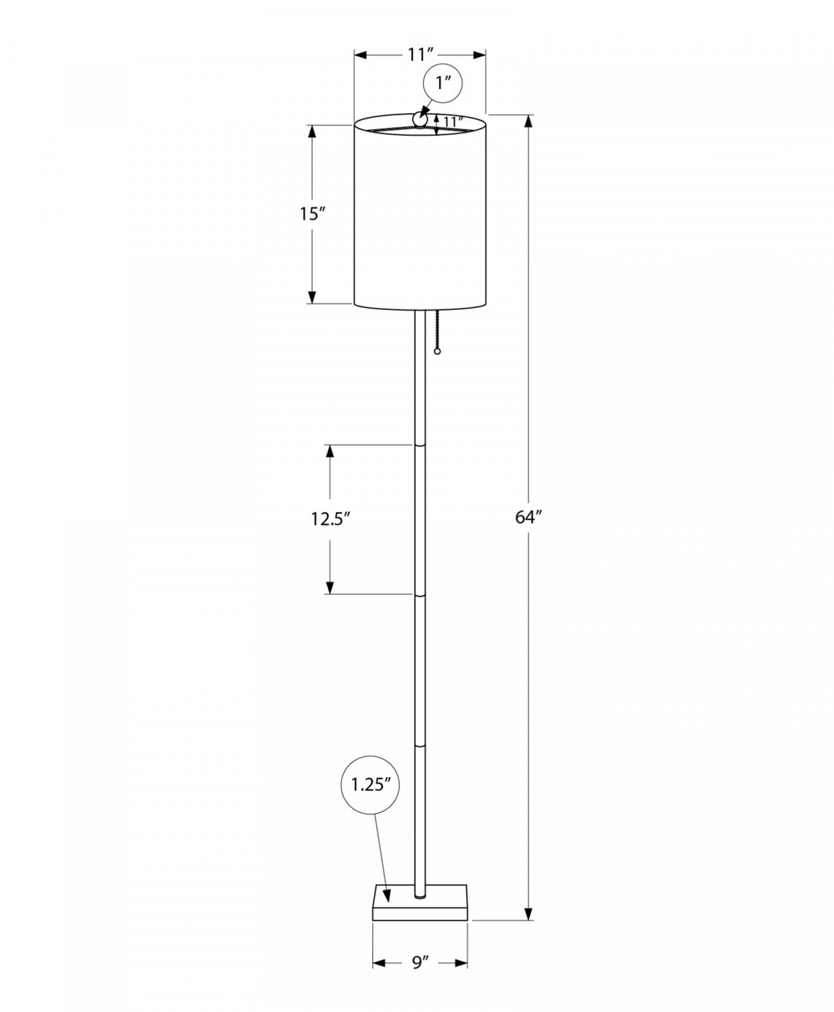 Keaton Floor Lamp - Black