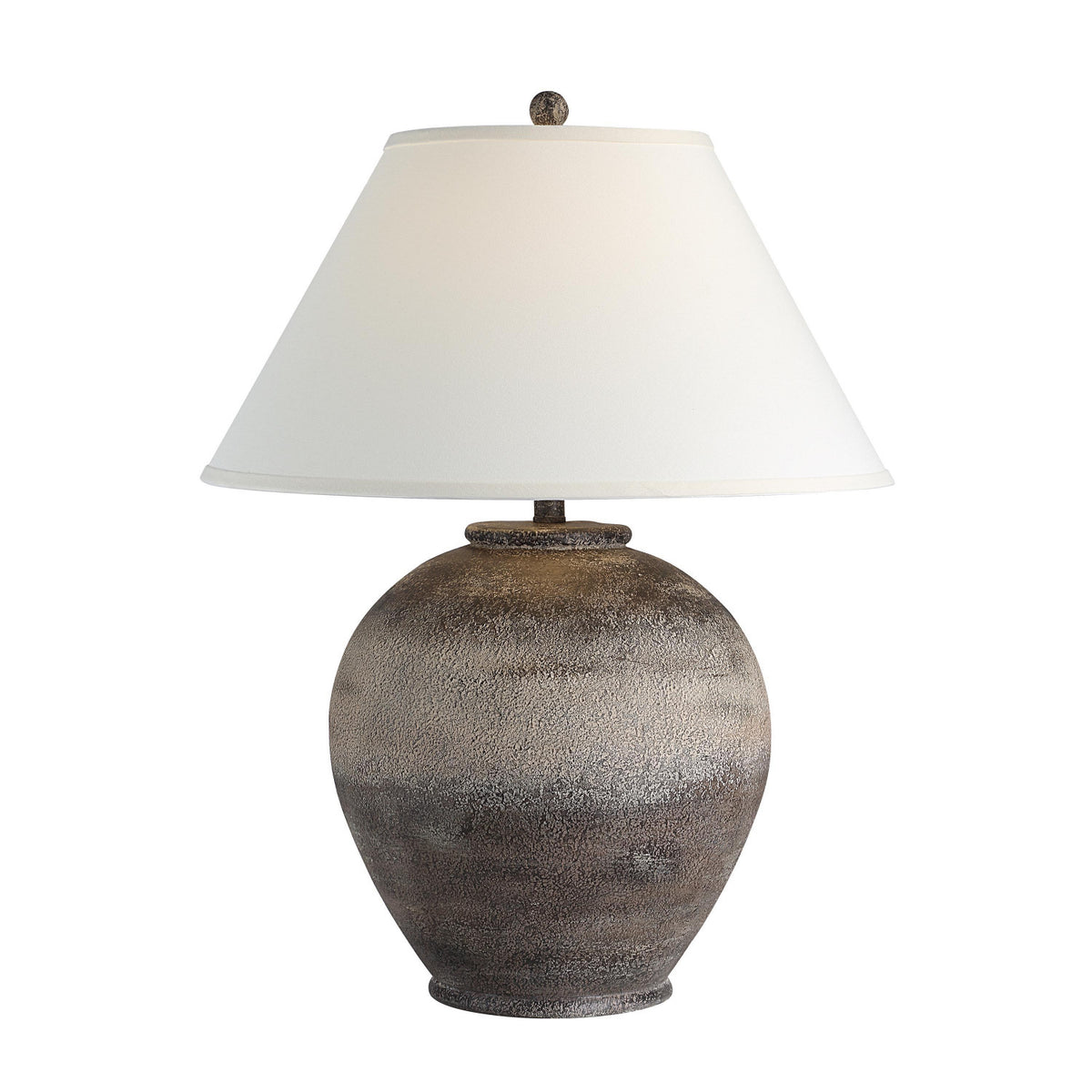 Arden Table Lamp - Dark Brown/Ivory