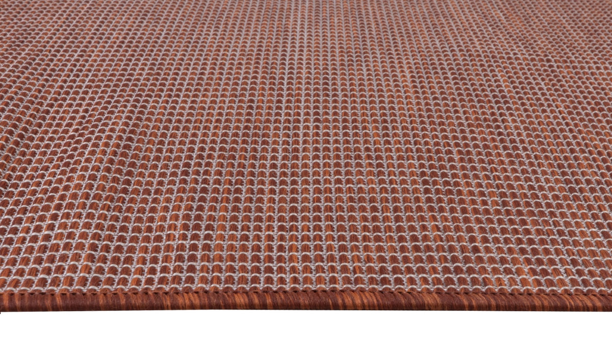 Calypso Crosshatch Outdoor Rug - 6' x 9' - Red