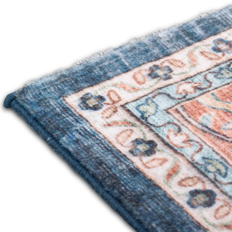 Touch Traditional Rug - 5' x 8' - Red/Blue