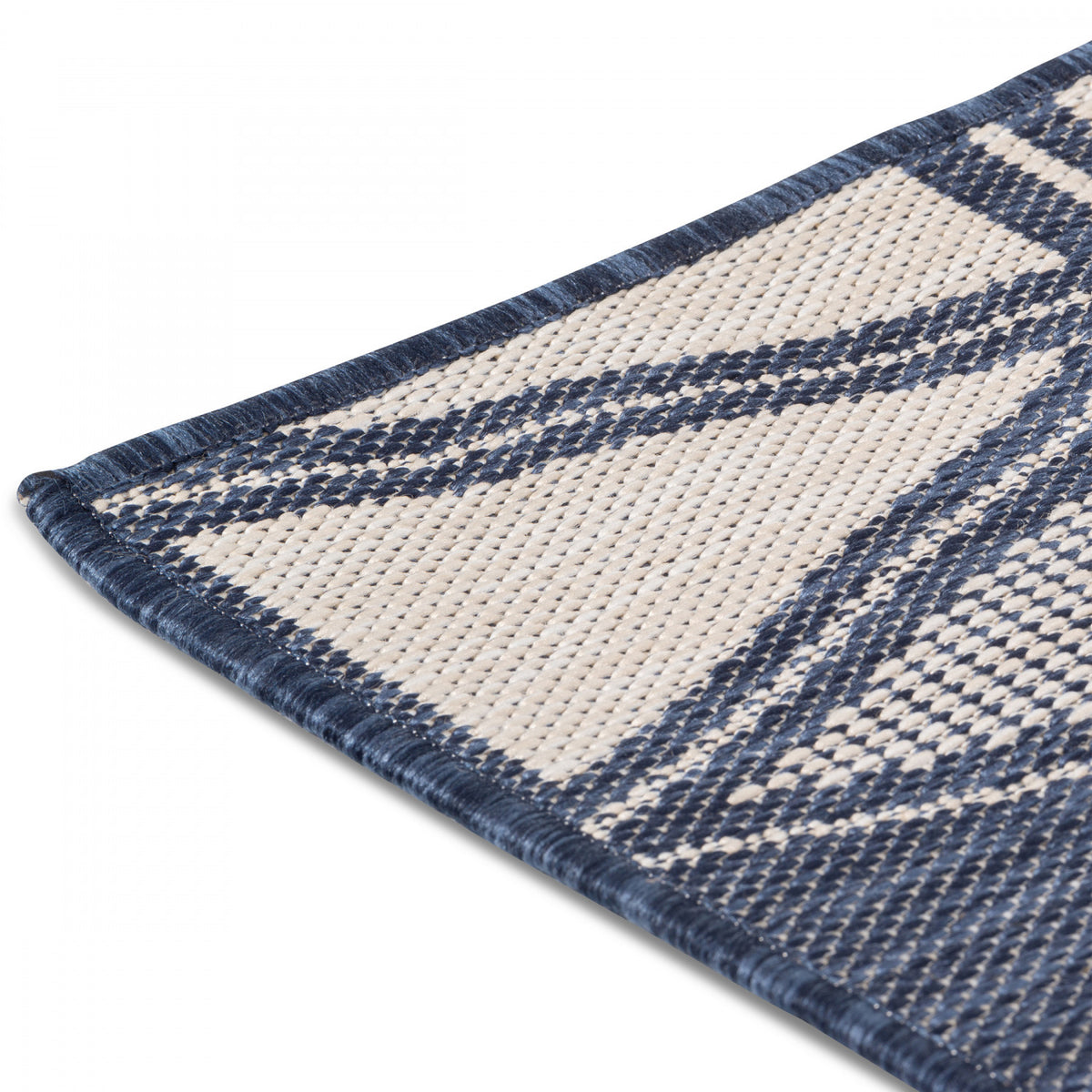 Cabana Triangles Indoor/Outdoor Rug - 8' x 10' - Blue