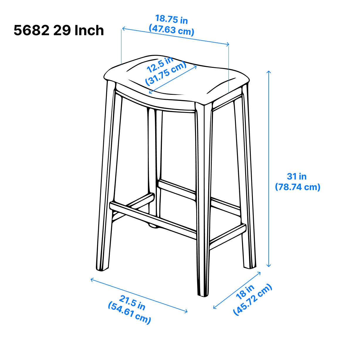 Ordway Bar Stool - Grey