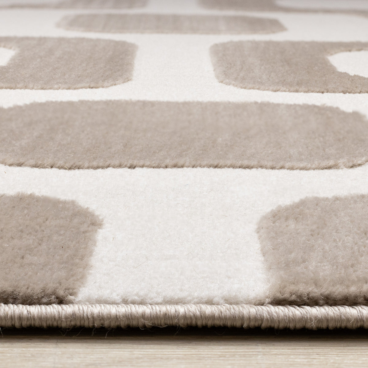 Logan Modern Vintage Area Rug - 8' X 11' - Brown/Cream