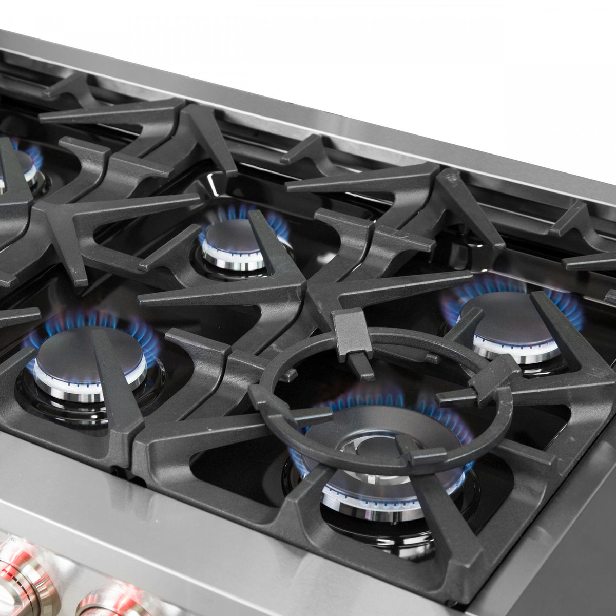Forno Massimo 60" Stainless Steel Freestanding Double Oven Gas Range with Air Fry (8.64 Cu. Ft.) - FFSGS6239-60