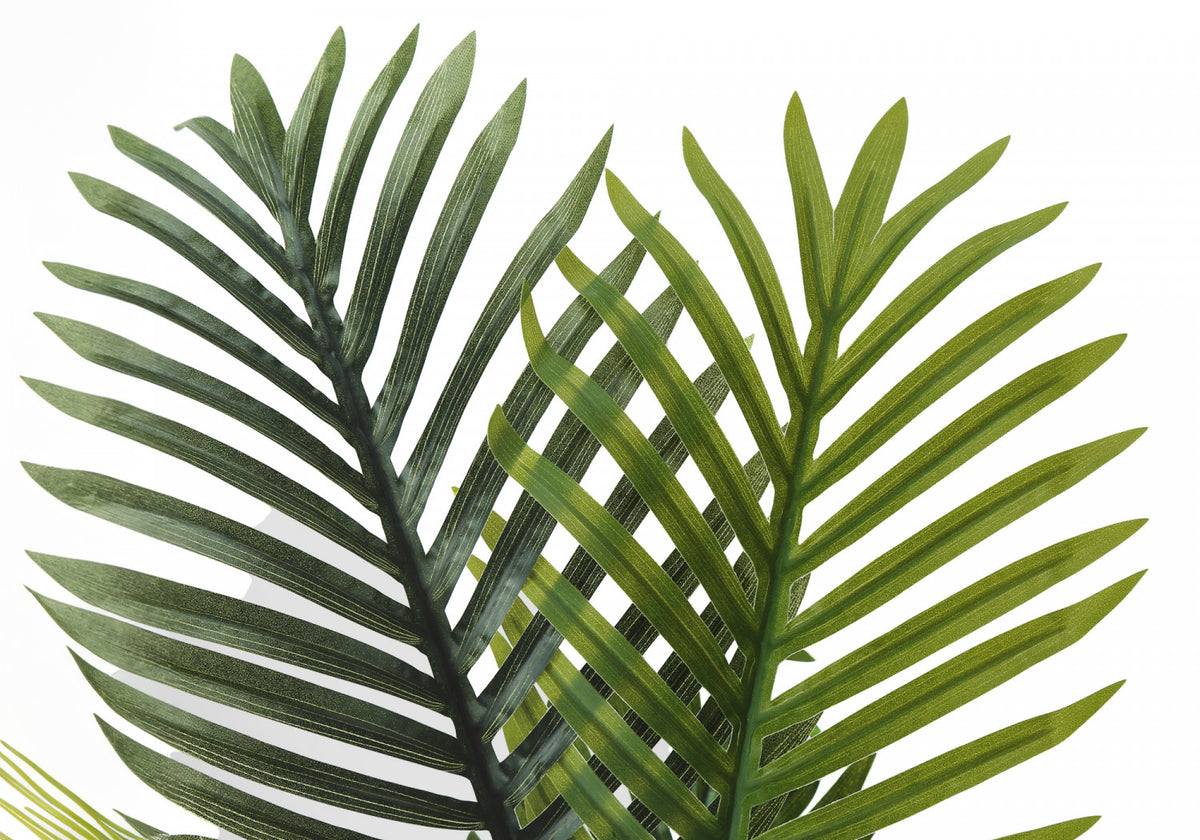 28" Palm Tree With 6" White Pot - Green