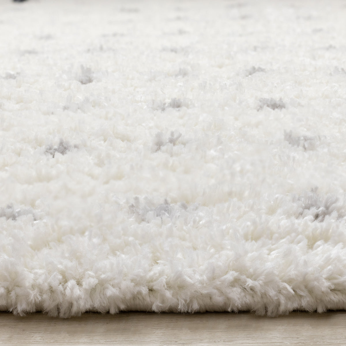 Palmer Casual Contemporary Speckled Area Rug - 5' X 8' - White/Grey